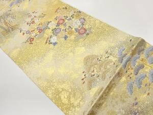 花筏模様織出し袋帯